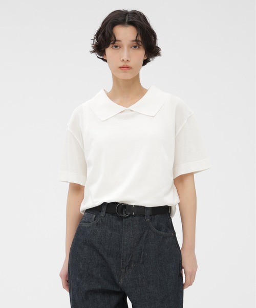 MARGARET HOWELL（マーガレットハウエル） tシャツ COTTON LINEN PIQUE