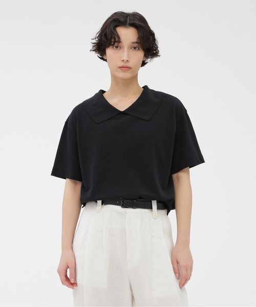 MARGARET HOWELL（マーガレットハウエル） tシャツ COTTON LINEN PIQUE