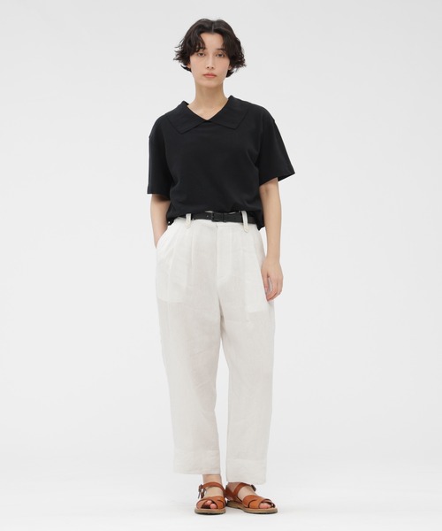MARGARET HOWELL（マーガレットハウエル） tシャツ COTTON LINEN PIQUE