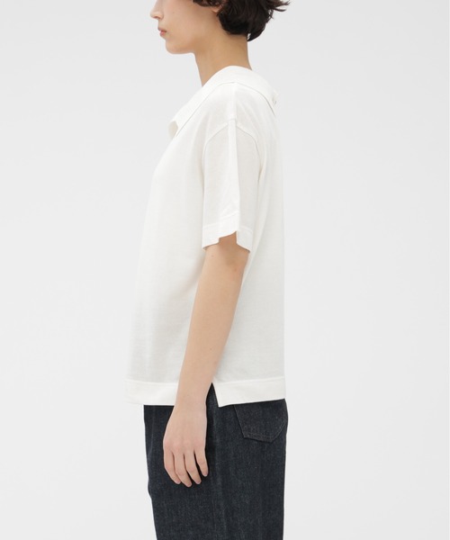 MARGARET HOWELL（マーガレットハウエル） tシャツ COTTON LINEN PIQUE