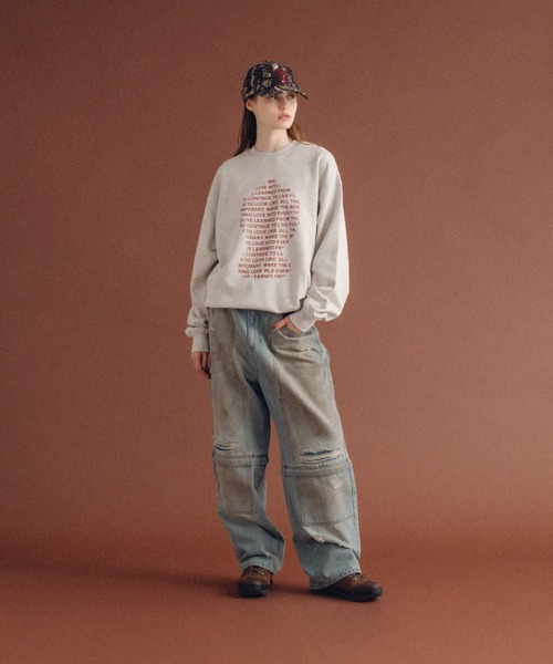 「WISH FOR EVER」 スウェットカットソー MEDIUM ブラック メンズ_画像3
