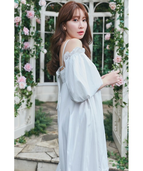 ワンピース Mia Volume Sleeve Dressの画像
