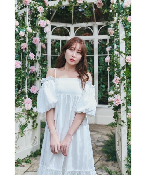 ワンピース Mia Volume Sleeve Dressの画像