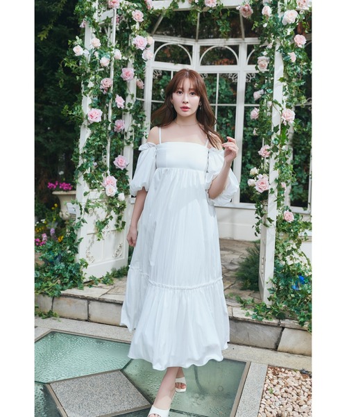 ワンピース Mia Volume Sleeve Dressの画像