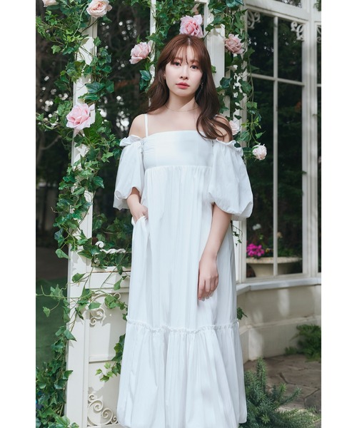 ワンピース Mia Volume Sleeve Dressの画像