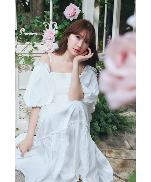 ワンピース Mia Volume Sleeve Dressの画像