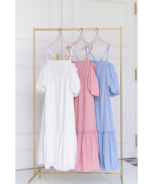ワンピース Mia Volume Sleeve Dressの画像