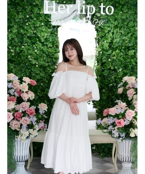 ワンピース Mia Volume Sleeve Dressの画像
