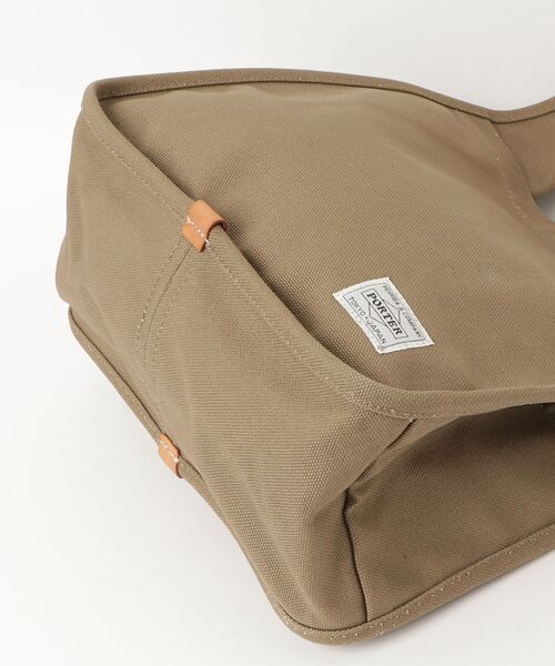 「B印 YOSHIDA(BEAMS×PORTER)」 ワンポイントトートバッグ - ベージュ レディース_画像3