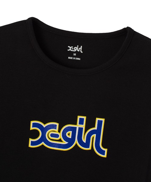 X-girl（エックスガール） tシャツ 半袖 COLORED MILLS LOGO S/S BABY
