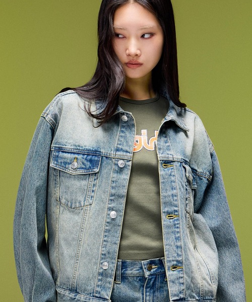 X-girl（エックスガール） tシャツ 半袖 COLORED MILLS LOGO S/S BABY
