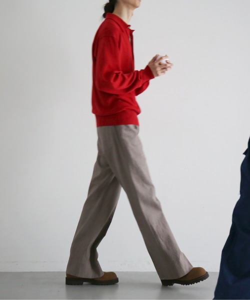 スラックス 「EXCLUSIVE」saby The wide flare trouser メンズ
