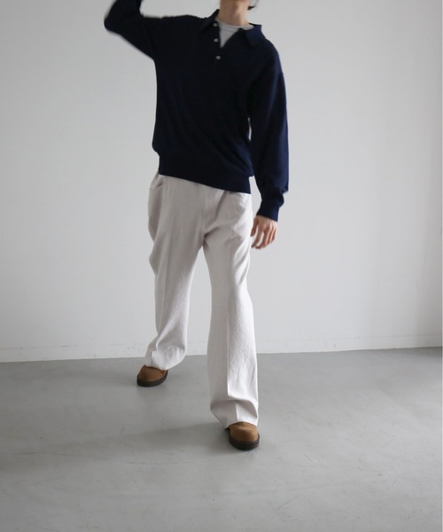 スラックス 「EXCLUSIVE」saby The wide flare trouser メンズ