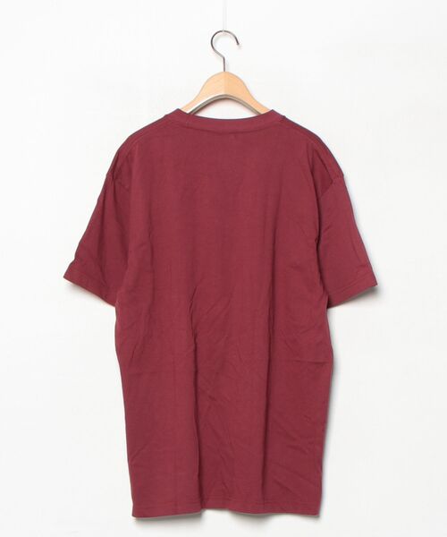 「TMT」 半袖Tシャツ LARGE バーガンディー メンズ_画像2