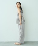 サロペット オーバーオール ドビーストライプ ...の詳細画像4