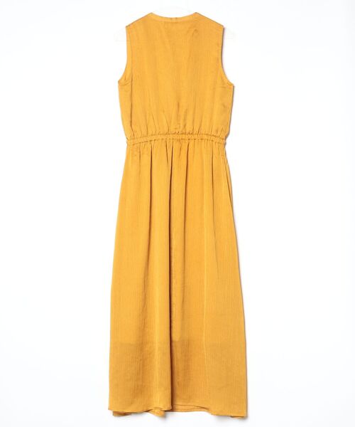 「Khaju」 ノースリーブワンピース ONE SIZE イエロー レディース_画像2
