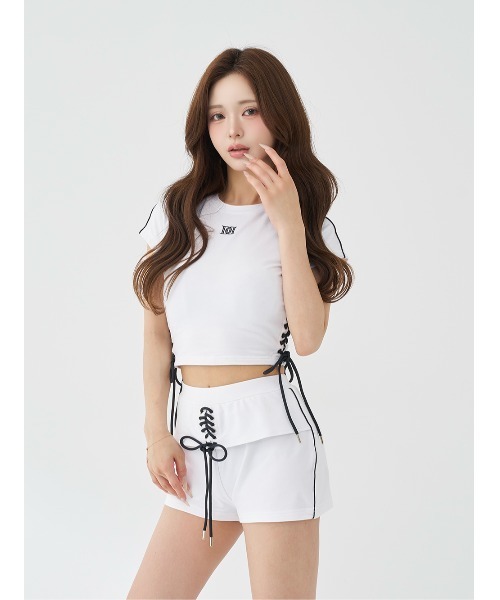 Darich（ダーリッチ） tシャツ 半袖 サイドレースアップコンパクトT