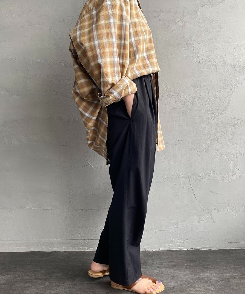 「JEANS FACTORY Clothes」 イージーパンツ F ターコイズブルー レディース_画像4