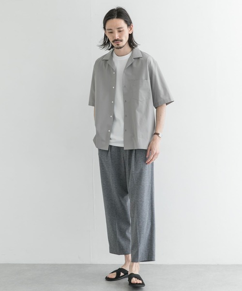 「THOMAS MASON」 半袖シャツ LARGE ロイヤルブルー メンズ_画像2
