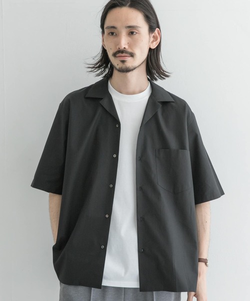 「THOMAS MASON」 半袖シャツ LARGE ロイヤルブルー メンズ_画像3