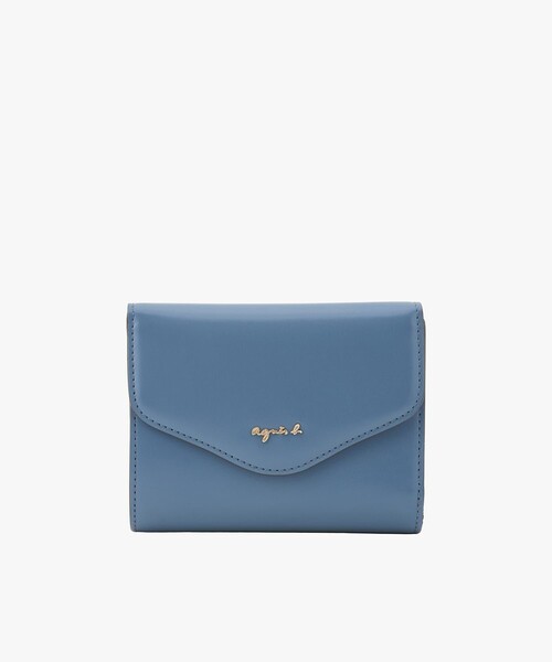 agnes b.（アニエスベー） ミニ 財布 レザー 三つ折り ウォレット ”ava