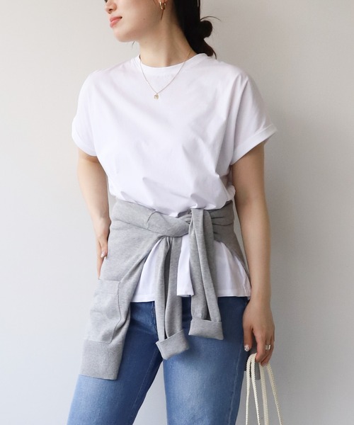 「MICA&DEAL」 半袖カットソー FREE ブルー レディース_画像3