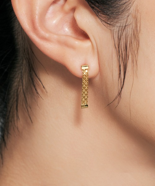 K18 ピアス　2個セット Jewel closet by L&Co. ピアス K18 ビスマルク チェーン ピアス（S