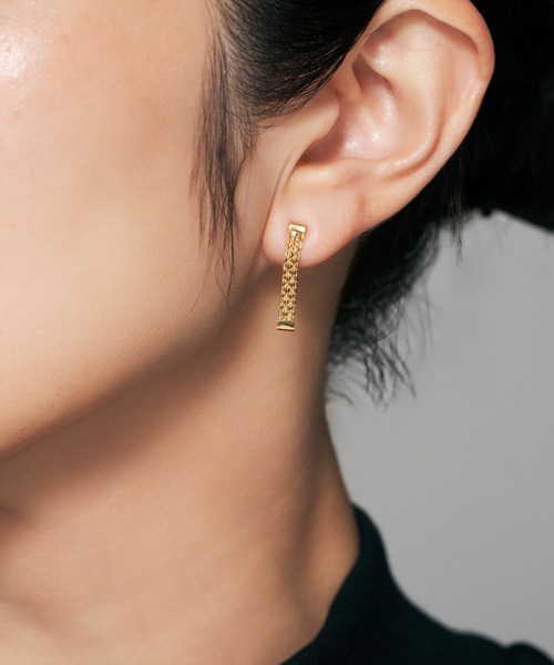Jewel closet by L&Co. ピアス K18 ビスマルク チェーン ピアス（S