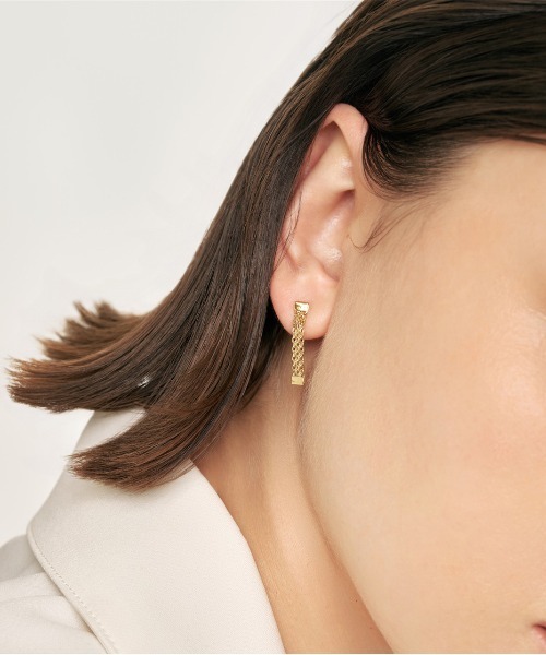 Jewel closet by L&Co. ピアス K18 ビスマルク チェーン ピアス（S