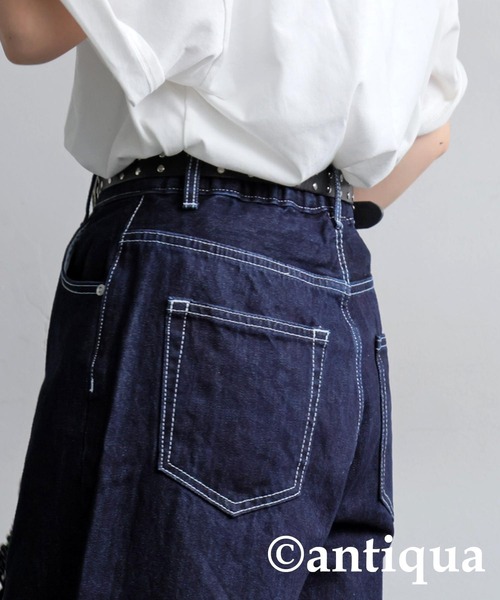 antiqua ジーンズ デニム デニムパンツ ワイドデニムパンツ
