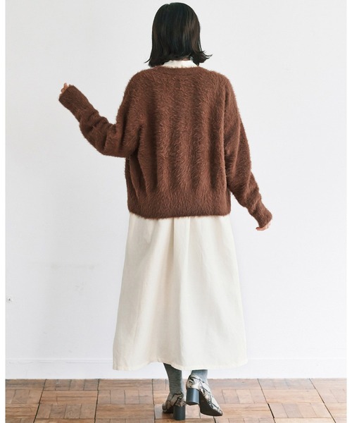 低価即納 カーディガン アヴェクモワ シャギーカーディガン〈ブラウン〉 ZOZOTOWN PayPayモール店 - 通販 - PayPayモール 2022正規品