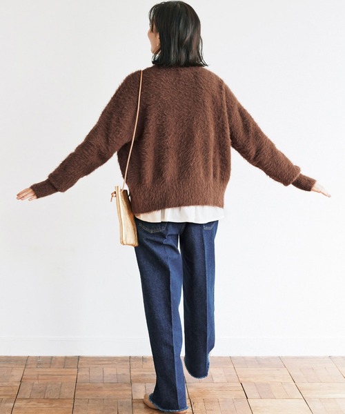 低価即納 カーディガン アヴェクモワ シャギーカーディガン〈ブラウン〉 ZOZOTOWN PayPayモール店 - 通販 - PayPayモール 2022正規品