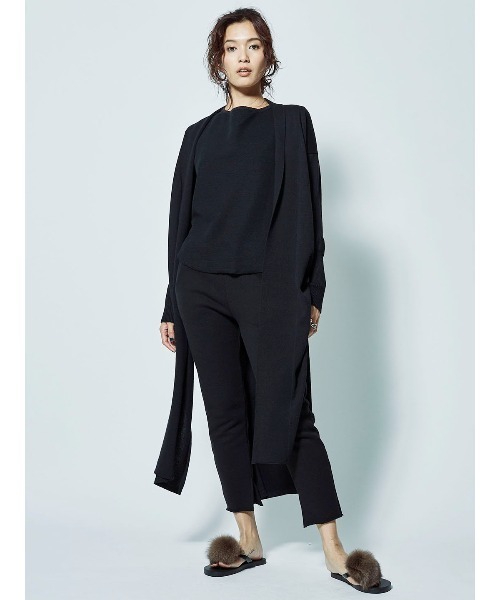 カーディガン LONG KNIT CARDIGAN レディース