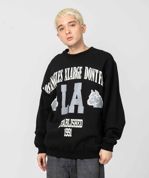 スウェット BIG PRINT CREW NECK SWEAT