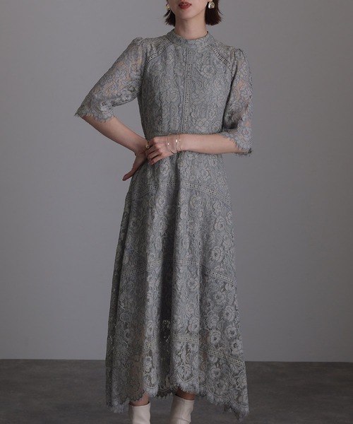 atlo 袖あり&ミモレ丈3点セット結婚式フォーマルオケージョンドレスパーティー atlo ドレス 袖あり＆ミモレ丈同窓会3点セットセレモニー結婚式
