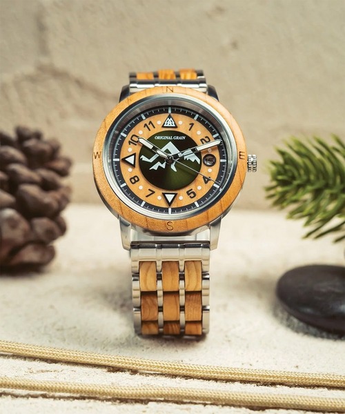 腕時計 Mountain Range 43mm - Cascades Douglas Fir「Original Grain / オリジナルグレイン」の画像