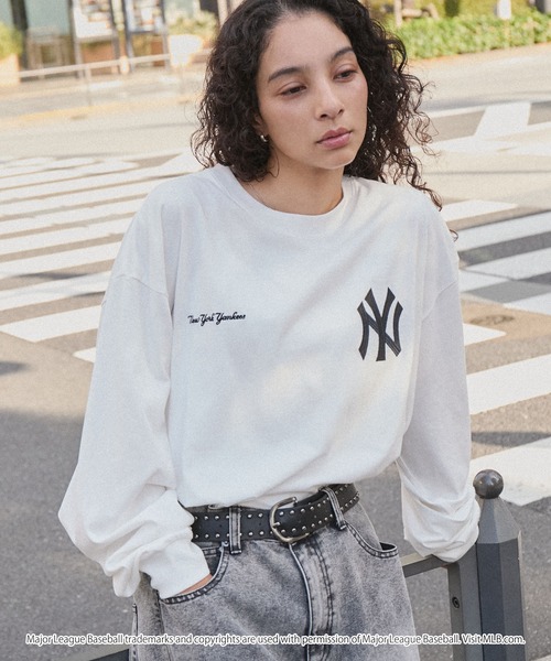 MLB tシャツ MLB/メジャーリーグベースボール 別注 ワッペン刺繍
