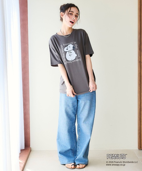 PEANUTS tシャツ 半袖 「PEANUTS/ピーナッツ」SNOOPY/スヌーピー