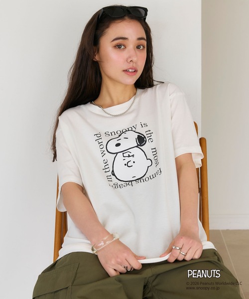 PEANUTS tシャツ 「PEANUTS/ピーナッツ」SNOOPY/スヌーピー