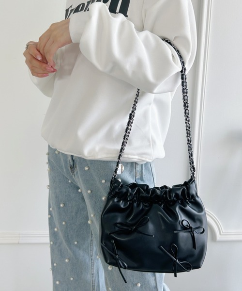 新品❤️マリオンショルダーBlack one'sterrace（ワンズテラス） ショルダーバッグ バッグ MARY QUANT