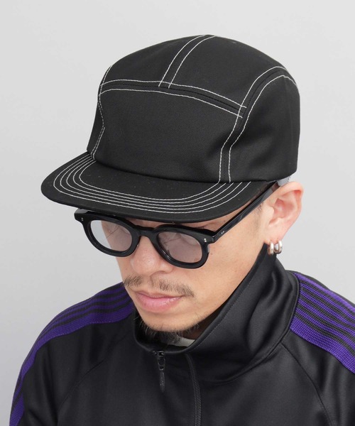 Mr.COVER キャップ 帽子 日本製 高密度ツイル ステッチ配色