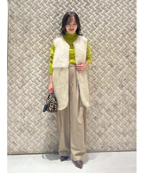 allureville ギャバ2タックパンツ ベージュ allureville｜ギャバ2タックパンツ | Rakuten Fashion(楽天