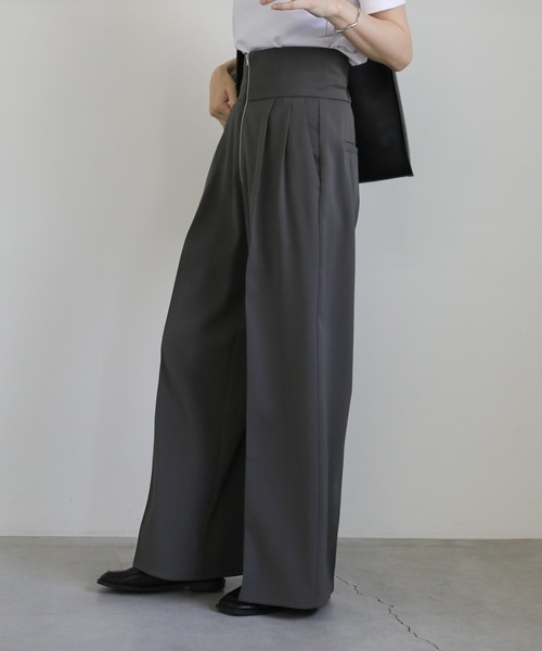 Pants ワイド パンツ ワイドパンツ スラックス メンズ レディース　M9 chuclla スラックス パンツ 2タックワイドスラックス chw21a050