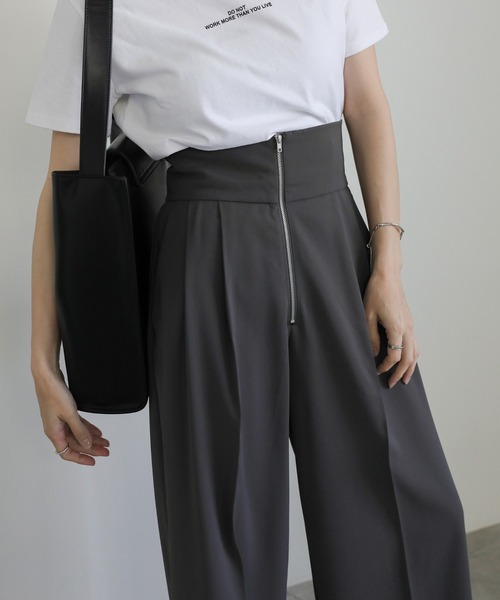 ブラック ワイドパンツ ハイウエスト セール】[MADE] ノバンウォッシングワイドデニム（デニムパンツ
