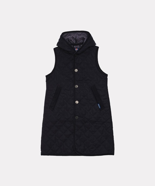 ベスト ジレ Lavenham Exclusive - Wool Longline Barton Womens / ウール ロングライン バートン ウ