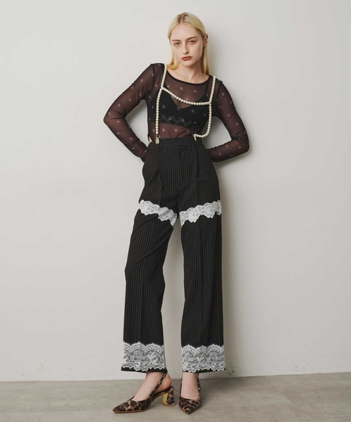 pois ポワ　シアーボディスーツ　m SHEER BODY SUITS/シアーボディスーツ（タンクトップ）｜JOSE