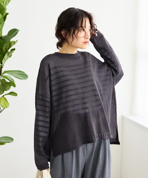 昨年購入　未使用23区☆プルオーバー ニットMサイズ Amazon.co.jp: レディース ニットセーター クルーネック