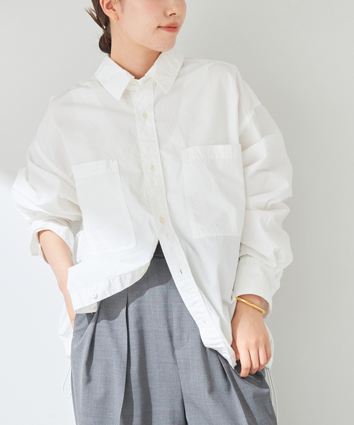 通販サイト一覧 plage Yahoo ZOZOTOWN : レディース Drawstring ブラウス シャツ トップス