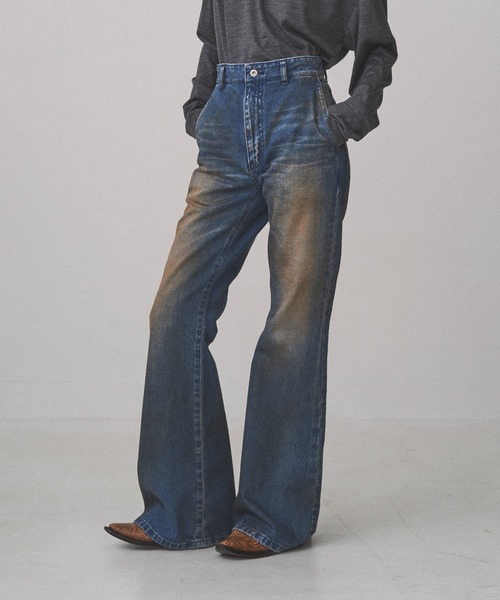JUHA ジーンズ RUST FLARE DENIM PANTS メンズ レディース : ZOZOTOWN 
