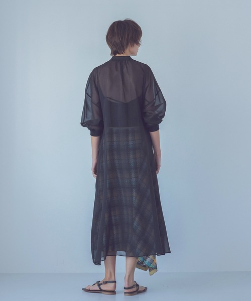 DRESSLAVE ワンピース soft organdy dolman sleeve shirt dress(ソフト 